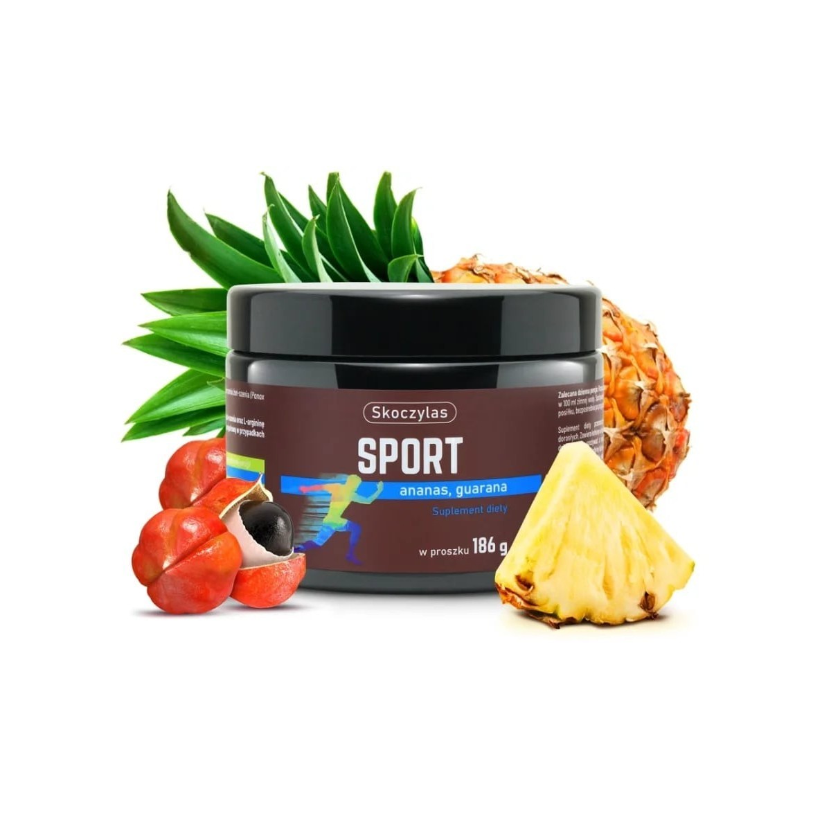 Skoczylas Sport - Ananas, quarana, żeń-szeń - 186 g