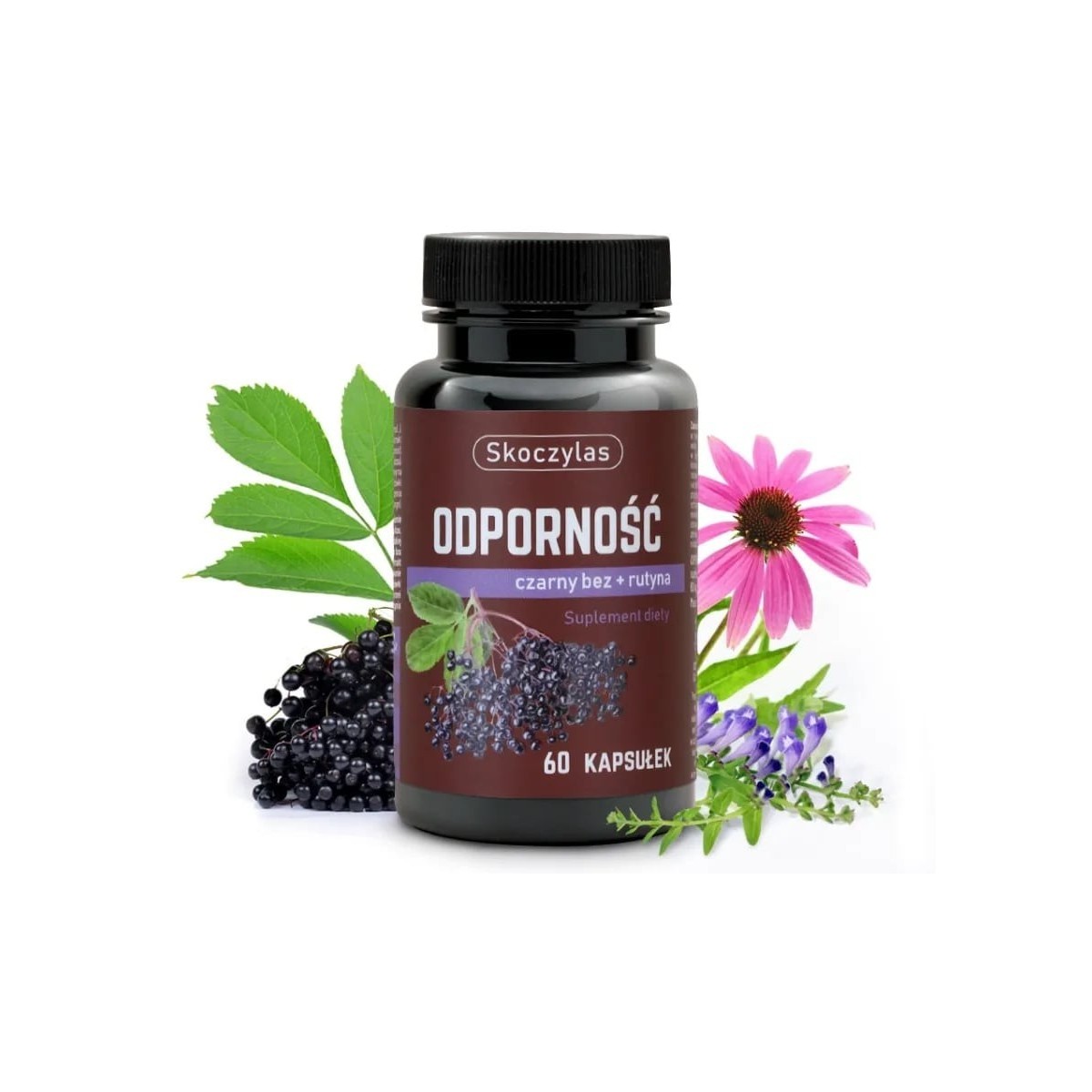 ODPORNOŚĆ Czarny Bez i Rutyna Odporność (60 kaps) ...