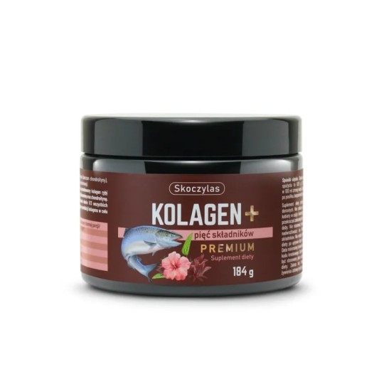 Kolagen + pięć składników PREMIUM 184g Skoczylas
