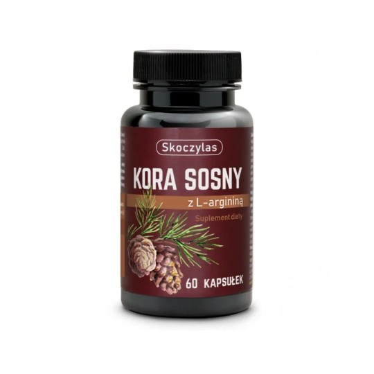 Skoczylas Kora Sosny + L- Arginina KRĄZENIE 60kap