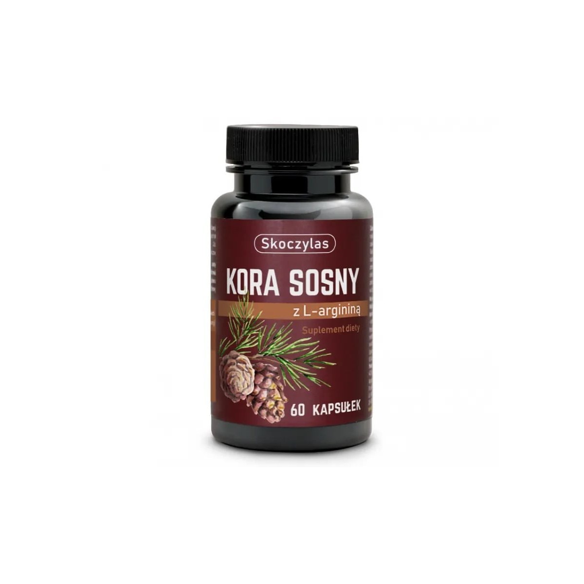 Skoczylas Kora Sosny + L- Arginina KRĄZENIE 60kap
