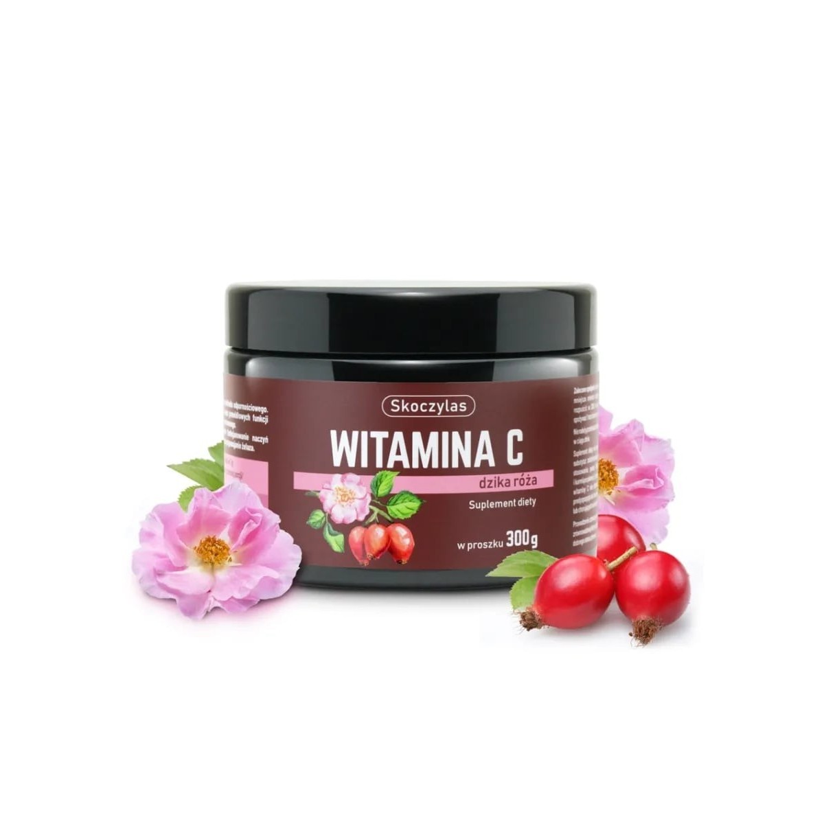 Witamina C Dzika Róża Ekstrakt Proszek 300 g Skoczylas