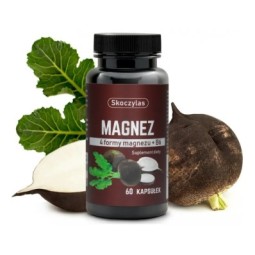 Skoczylas Magnez 4 Formy Czarna Rzepa 60Kaps