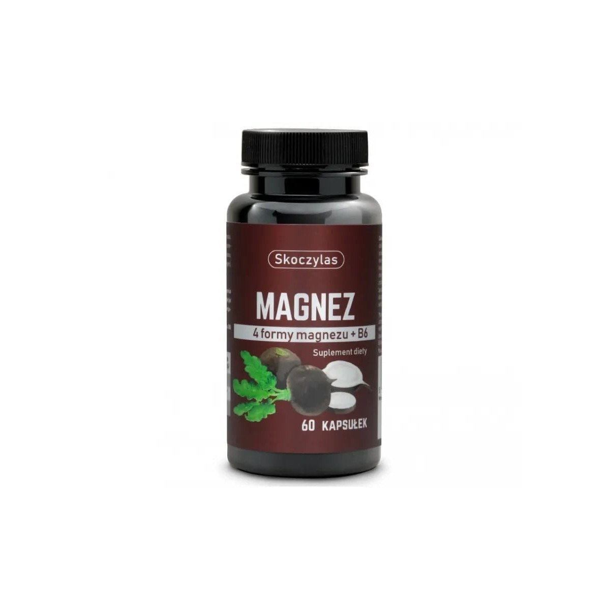 Skoczylas Magnez 4 Formy Czarna Rzepa 60Kaps