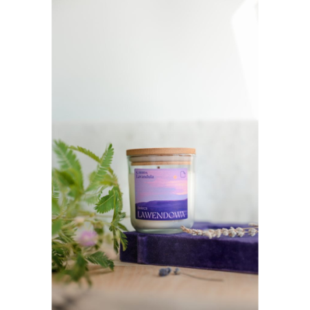 świeca do relaksu (zapach prawdziwej lawendy) [200 ml]