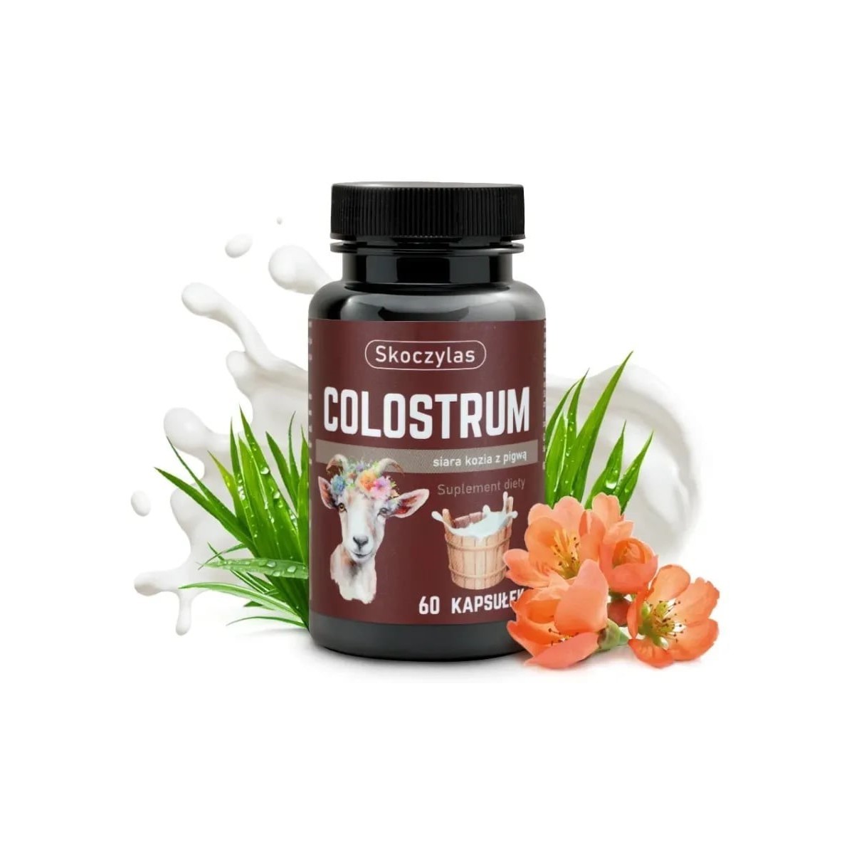 Skoczylas - Colostrum Siara kozia z pigwą - 60 kapsułek