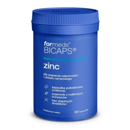 BICAPS zinc 60 kapsułek - Cynk + miedź
