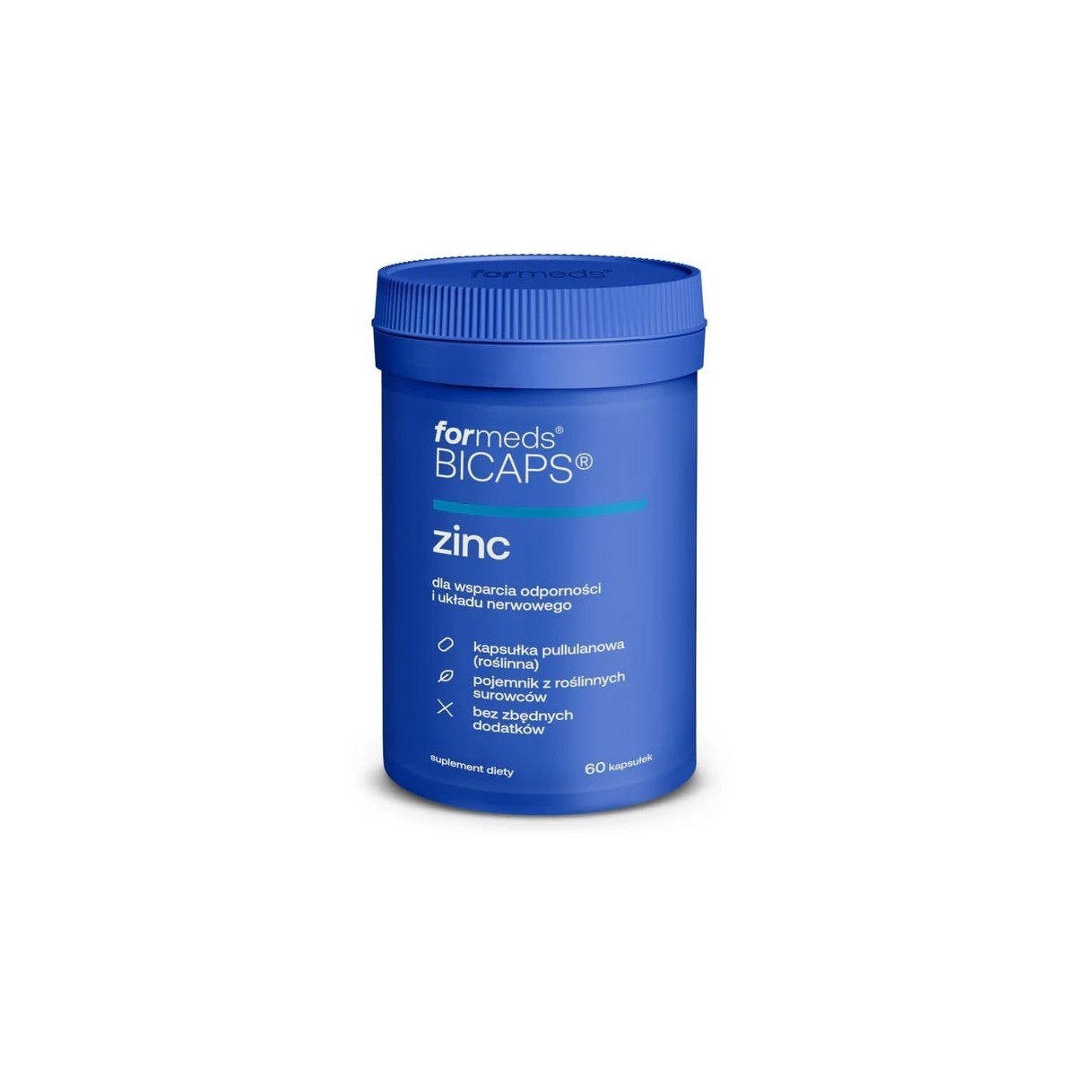 BICAPS zinc 60 kapsułek - Cynk + miedź