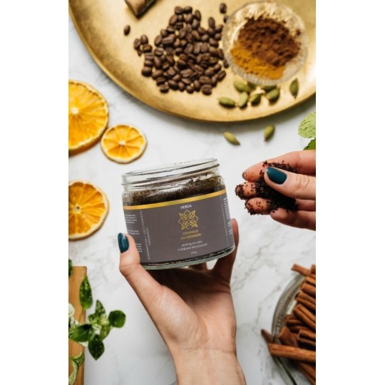 Czterech Alchemików® – peeling do ciała [kawa/ pomarańcza/ kardamon]