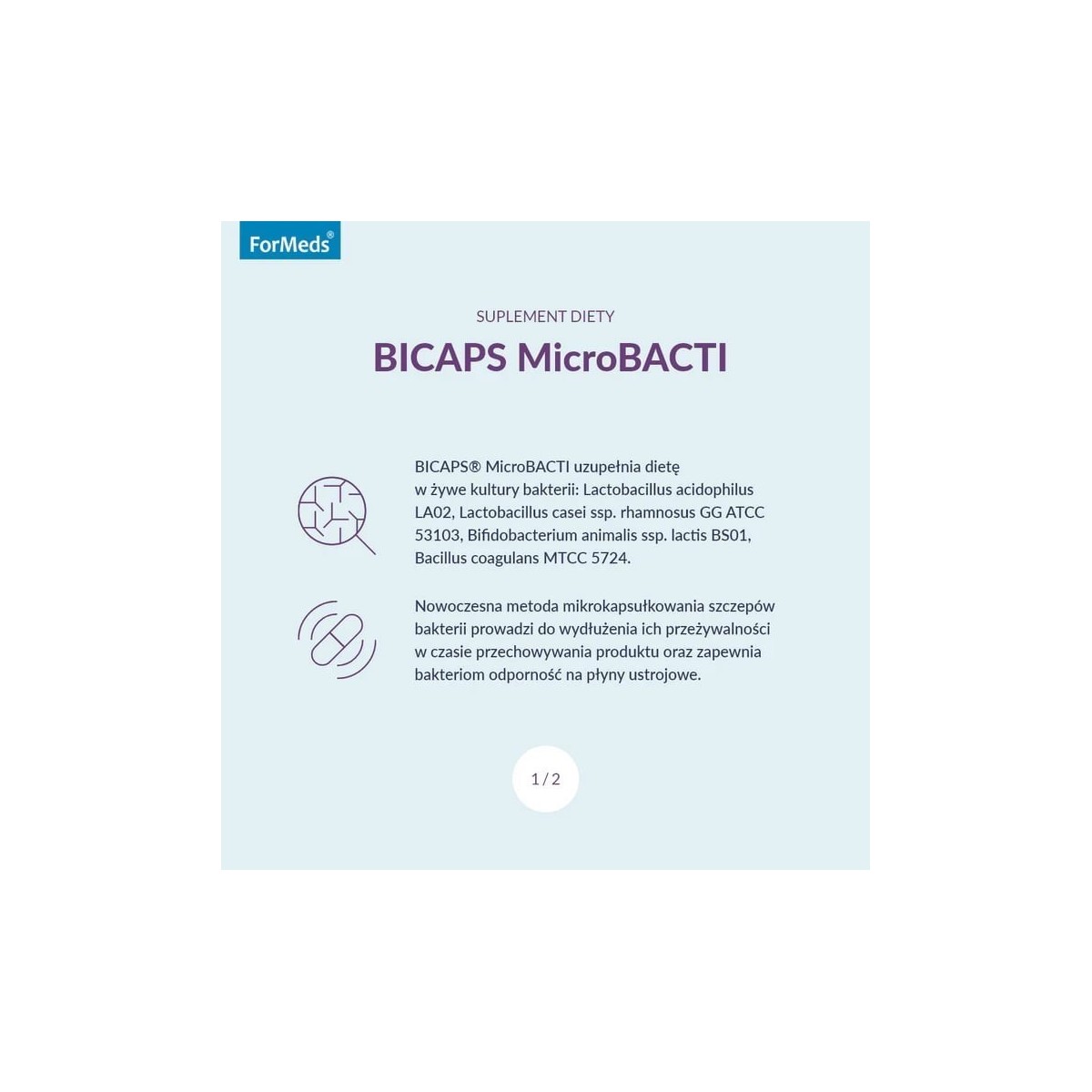 BICAPS microbacti 60 kapsułek