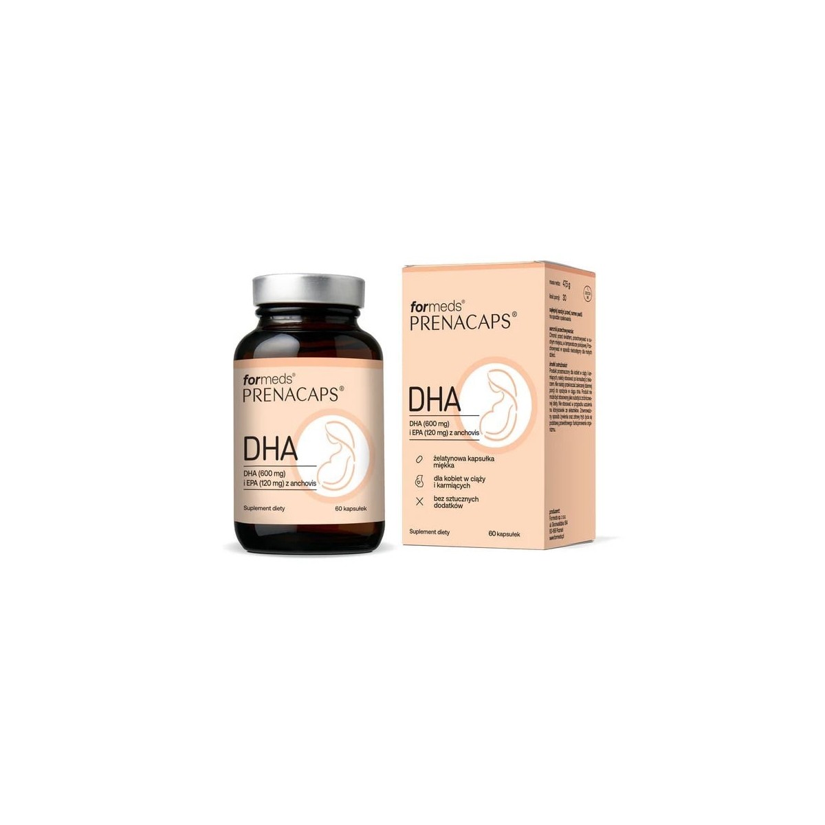 PRENACAPS DHA 60 kapsułek - DHA dla kobiet w ciąży i ...