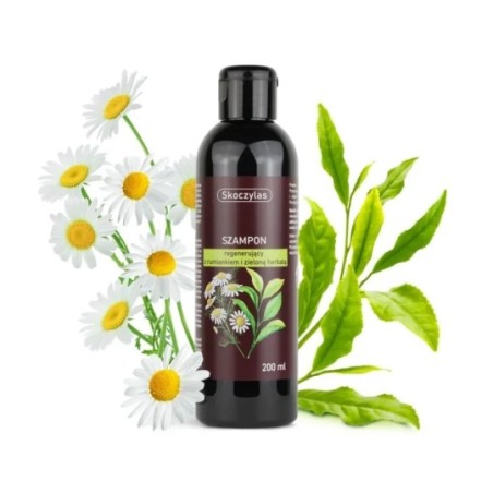 Szampon regenerujący z rumiankiem i zieloną herbatą - Skoczylas