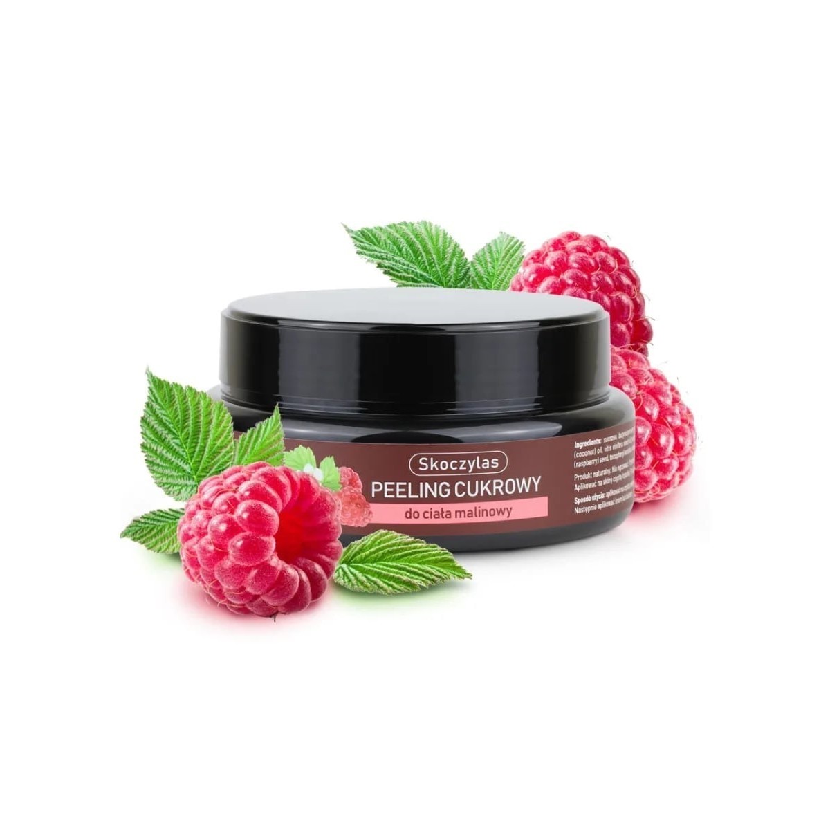 PEELING cukrowy do ciała malinowy - 200 ml
