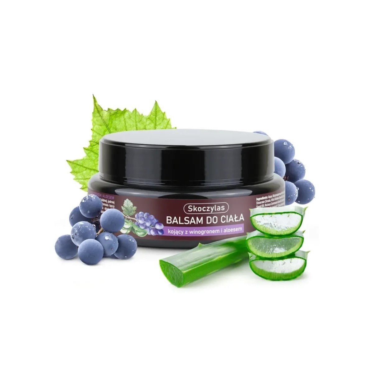 Balsam do ciała kojący z winogronem i aloesem - 200 ml