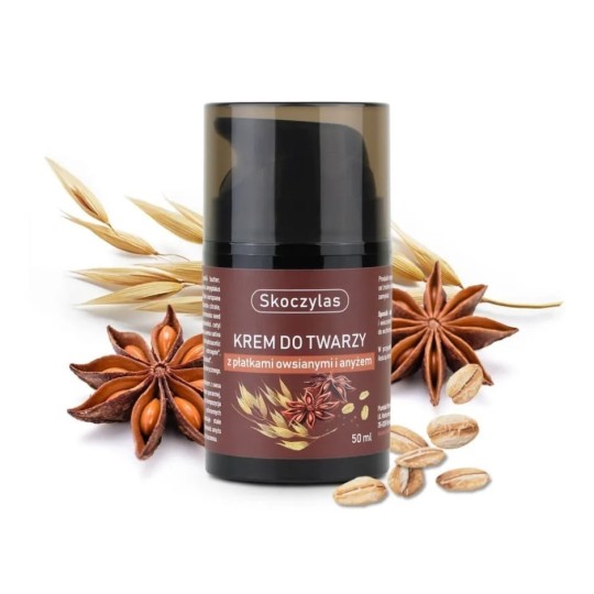Krem do twarzy z płatkami owsianymi i anyżem - 50 ml
