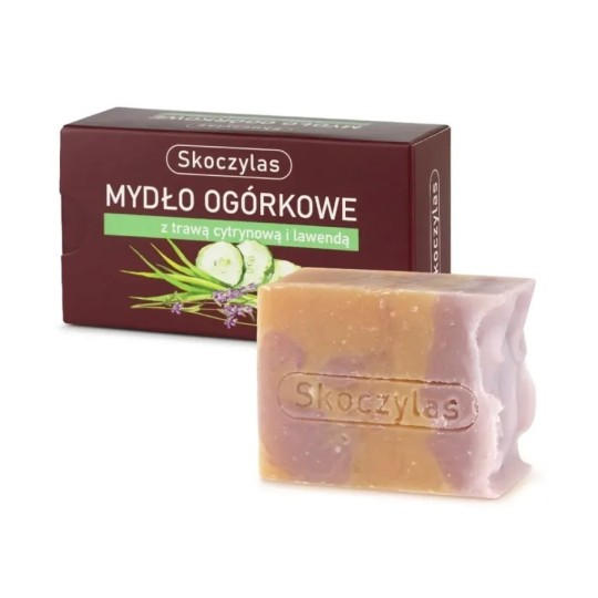Mydło ogórkowe z trawą cytrynową i lawendą - 100 g