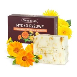 Mydło ryżowe z nagietkiem i mniszkiem lekarskim - 100 g