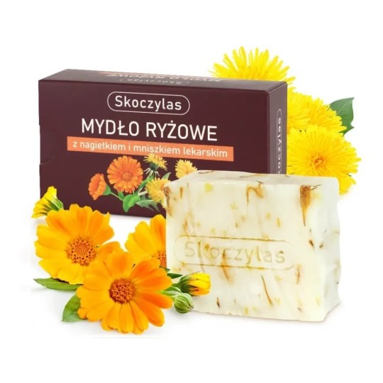 Mydło ryżowe z nagietkiem i mniszkiem lekarskim - 100 g