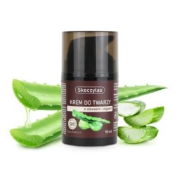 Krem do twarzy z aloesem, algami i koenzymem Q10 - 50 ml - Skoczylas