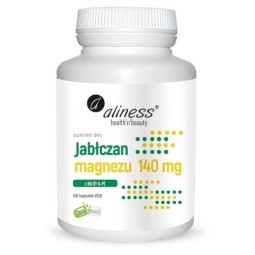 Jabłczan magnezu 140 mg z B6 (P-5-P) x 100 Vege caps.