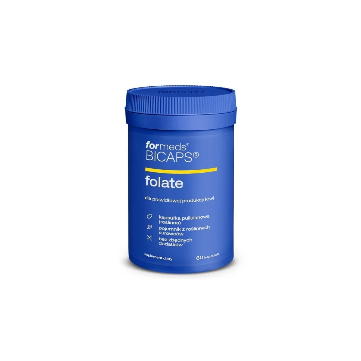 BICAPS Folate Folian Kwas Foliowy 500 mcg (60 kaps) ...