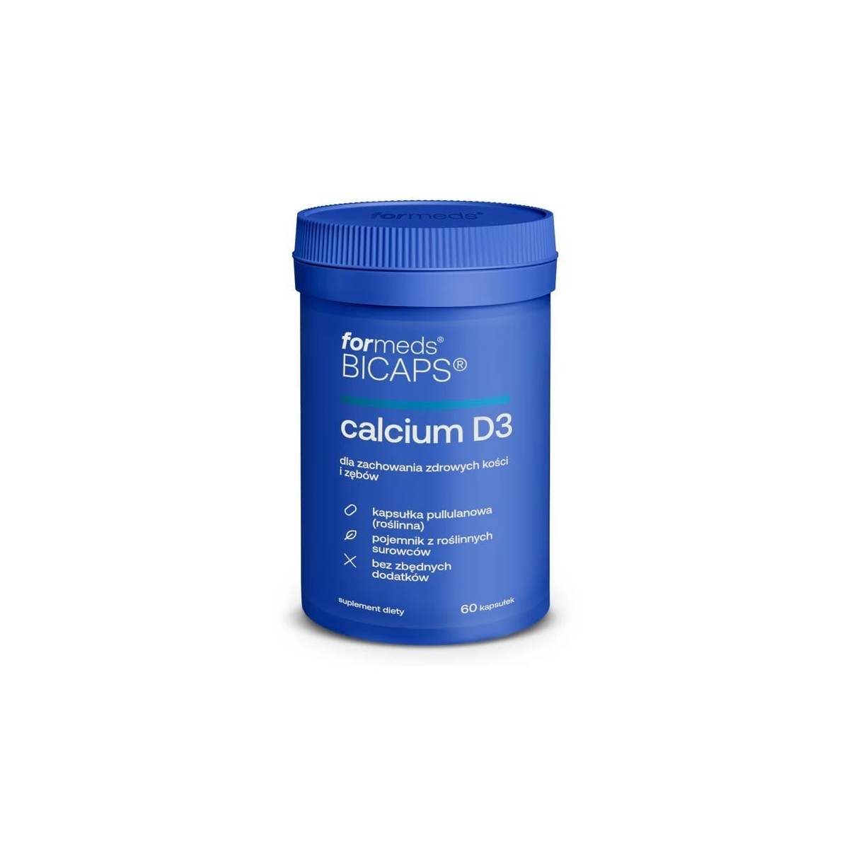BICAPS calcium D3 60 kapsułek - Wapń + Witamina D3