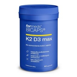 BICAPS K2 D3 max 60 kapsułek - Witamina D3 4000 j.m. + ...