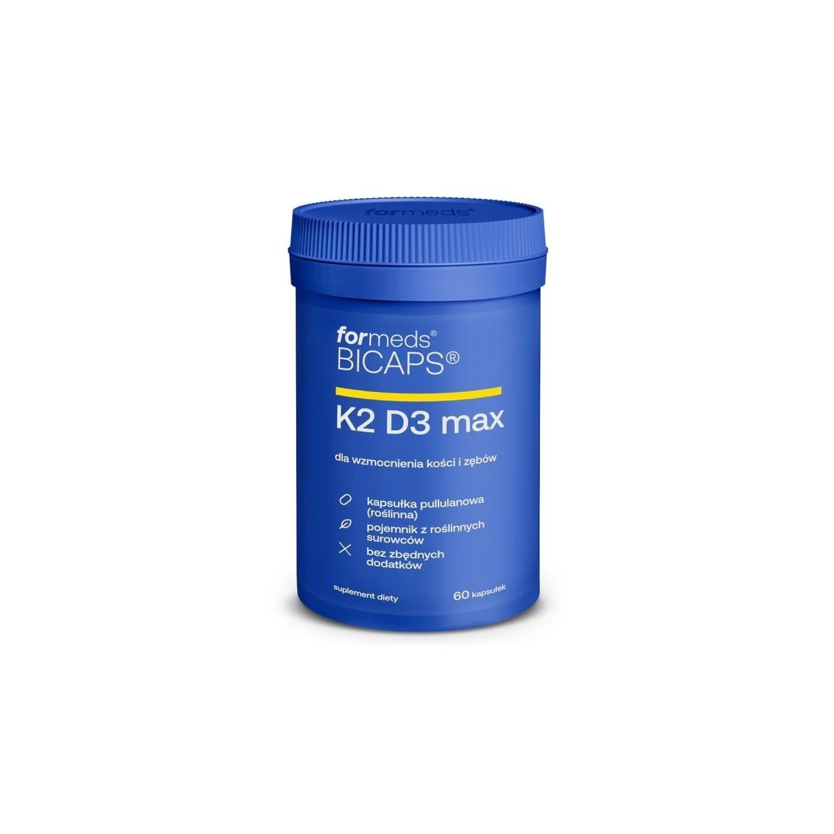 BICAPS K2 D3 max 60 kapsułek - Witamina D3 4000 j.m. + ...