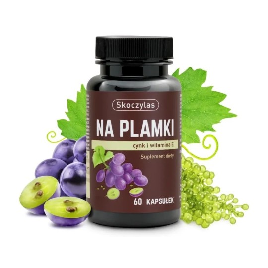 NA PLAMKI cynk, beta karoten, witamina E - Skoczylas