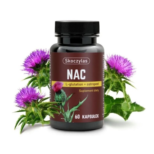 Skoczylas NAC L-glutation, ostropest 60 kapsułek