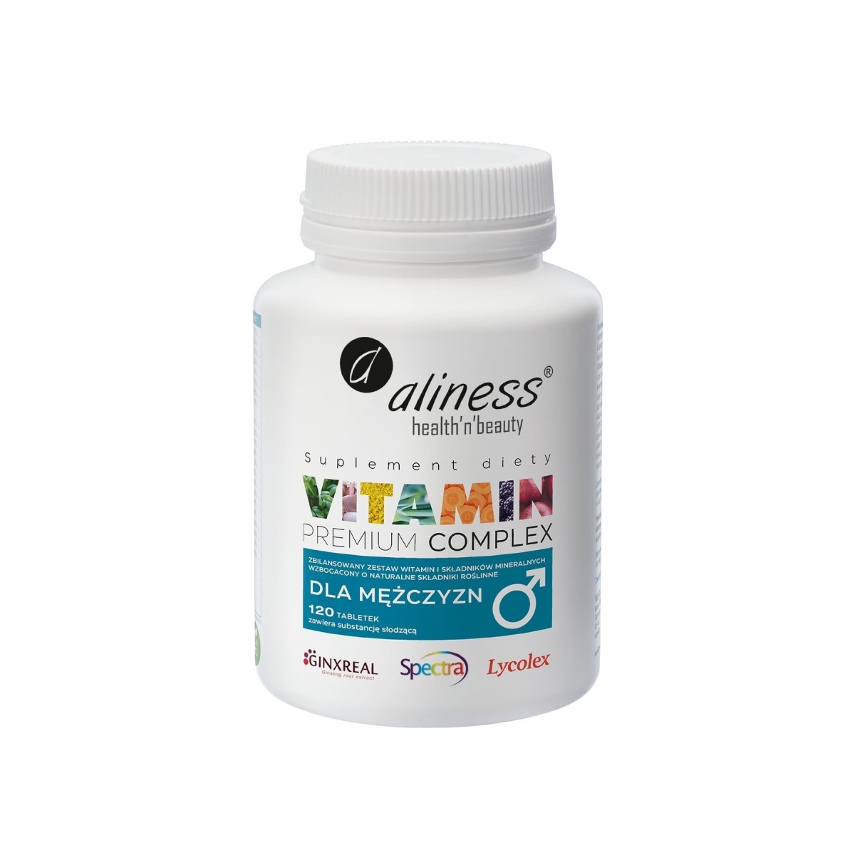 Aliness Premium Vitamin Complex dla mężczyzn x 120 tabletek VEGE