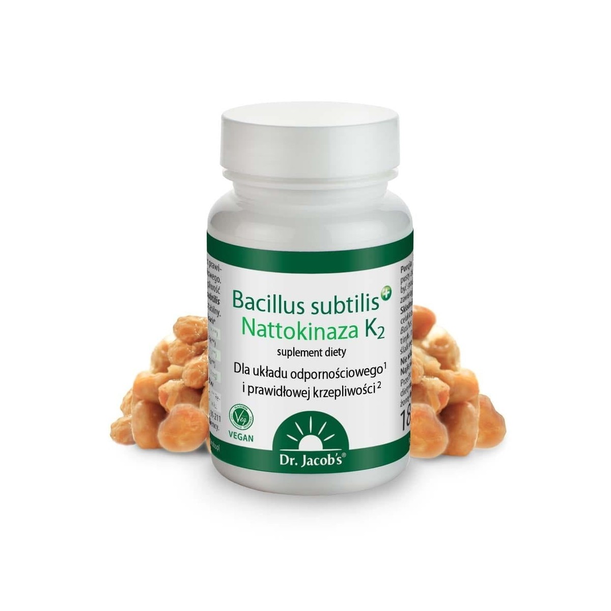 Bacillus subtilis+ Nattokinaza K2 - Dr. Jacob's Poland