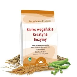 Białko wegańskie Kreatyna Enzymy - Dr. Jacob's