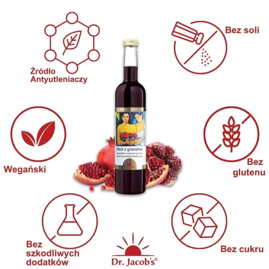 Eliksir z granatów 500ml - Dr. Jacob's