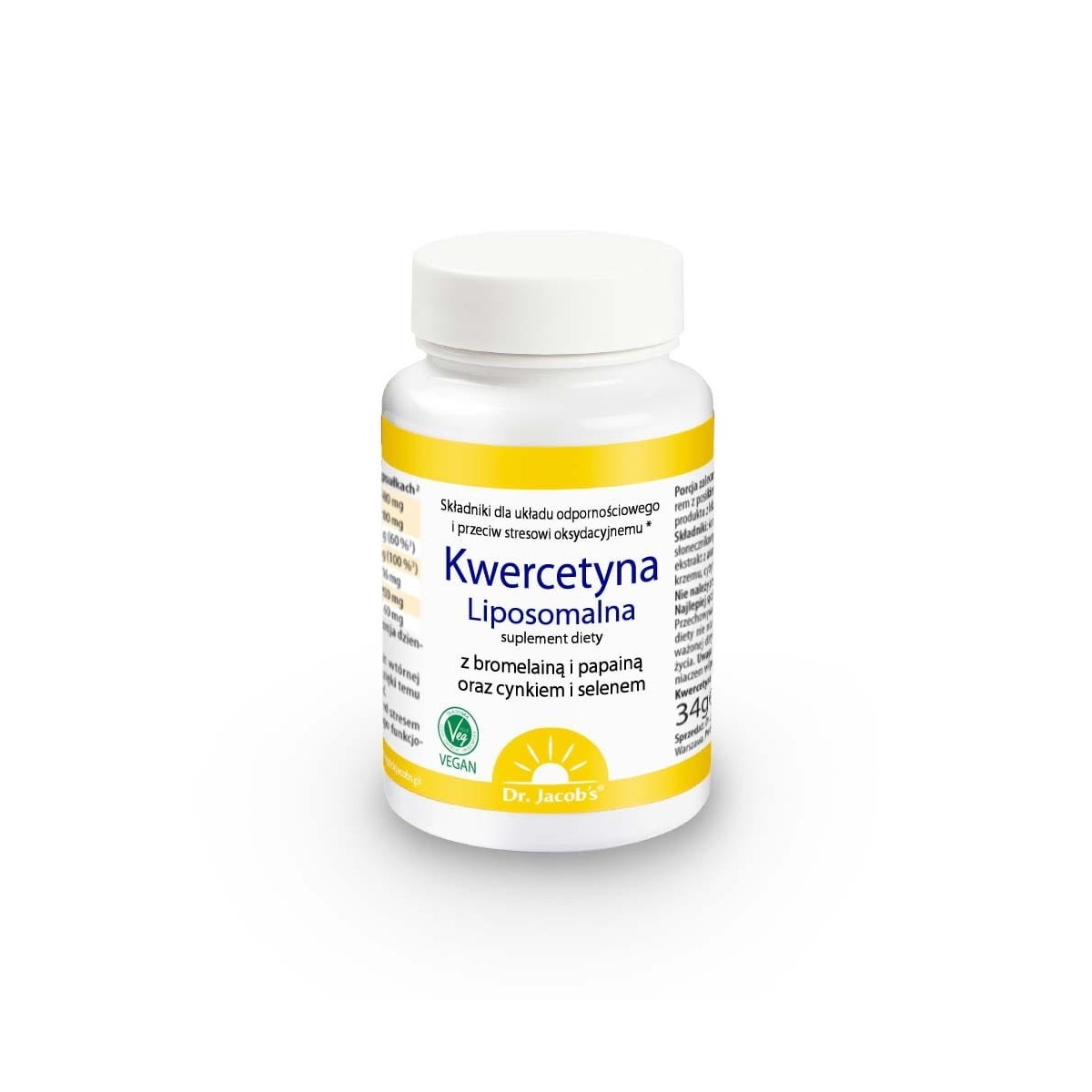 Kwercetyna Liposomalna - Suplement diety - Dr. Jacob's