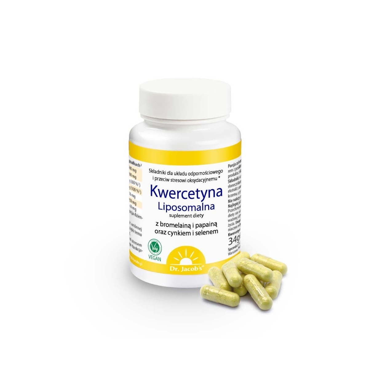 Kwercetyna Liposomalna - Suplement diety - Dr. Jacob's