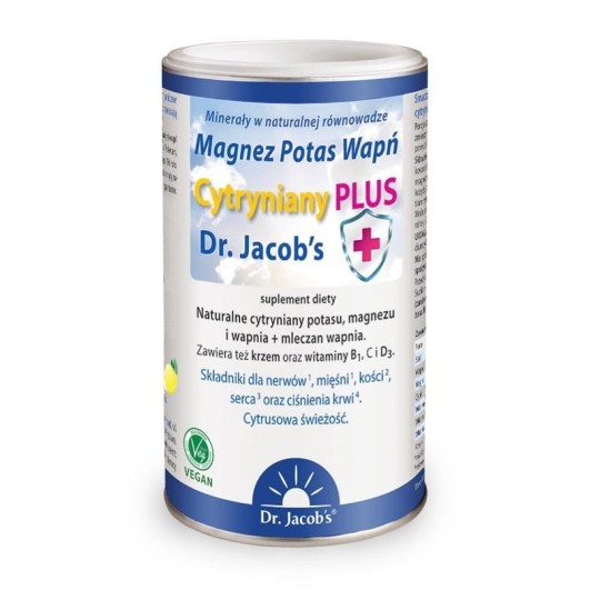 Magnez Potas Wapń Cytryniany PLUS od Dr. Jacob's