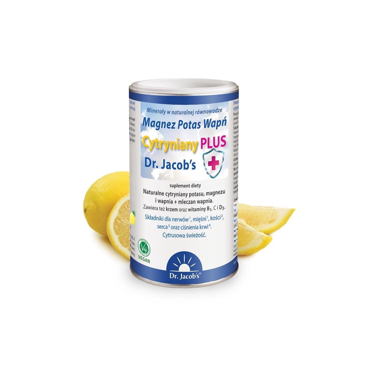 Magnez Potas Wapń Cytryniany PLUS od Dr. Jacob's