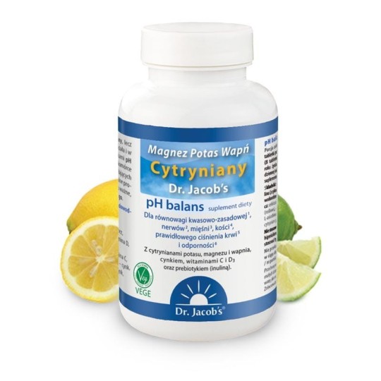 Magnez Potas Wapń Cytryniany TABLETKI - Dr. Jacob's
