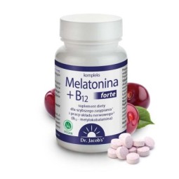 Melatonina + B12 forte - Suplement diety - Dr. Jacob's