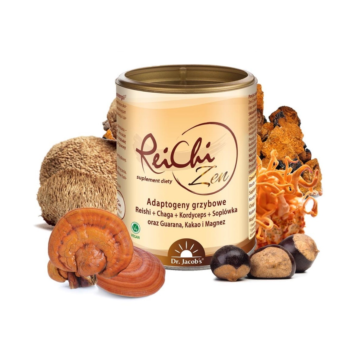 ReiChi Zen - Adaptogeny Grzybowe - Dr. Jacob's