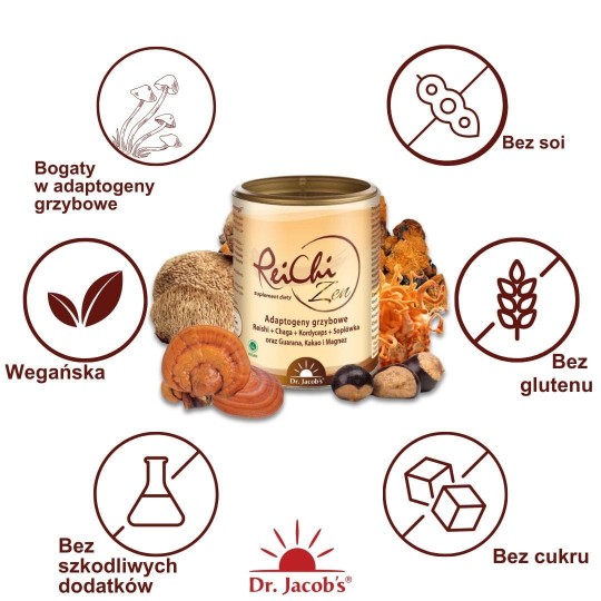 ReiChi Zen - Adaptogeny Grzybowe - Dr. Jacob's