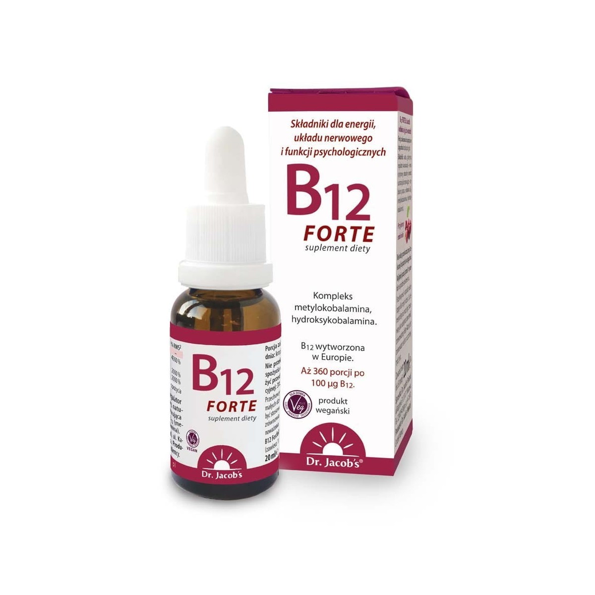 Witamina B12 FORTE 20 ml - Dr. Jacob's