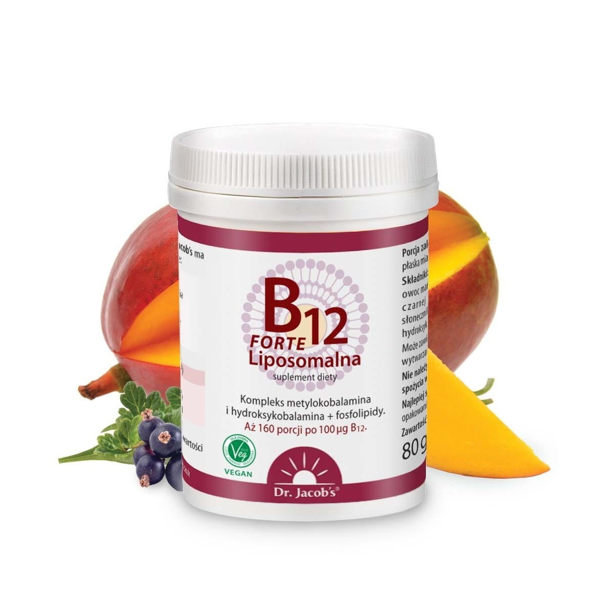 Witamina B12 Liposomalna Forte - Dr. Jacob's