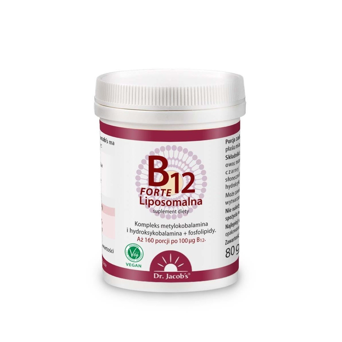 Witamina B12 Liposomalna Forte - Dr. Jacob's