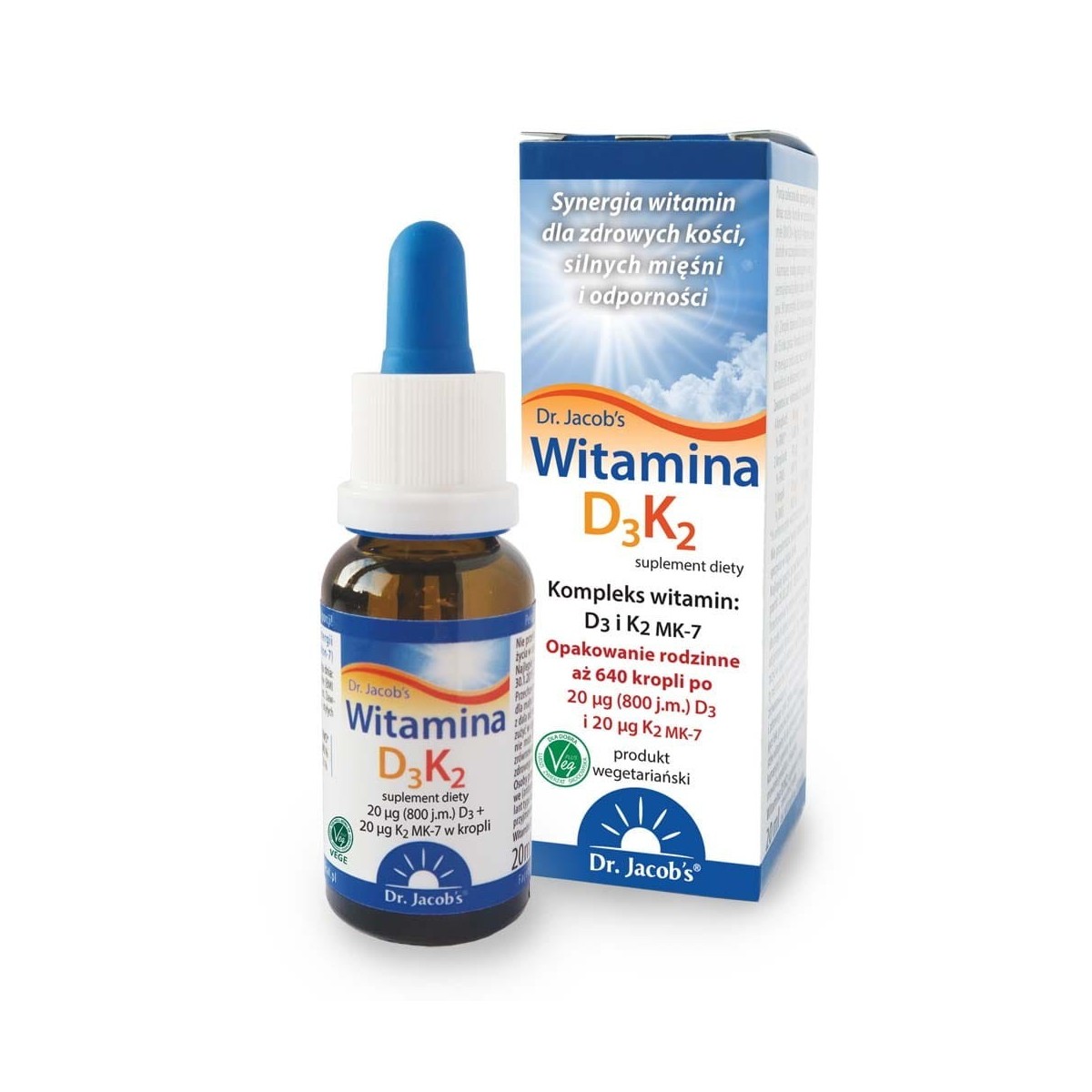 Witamina D3K2 od Dr. Jacob's  | Suplement diety