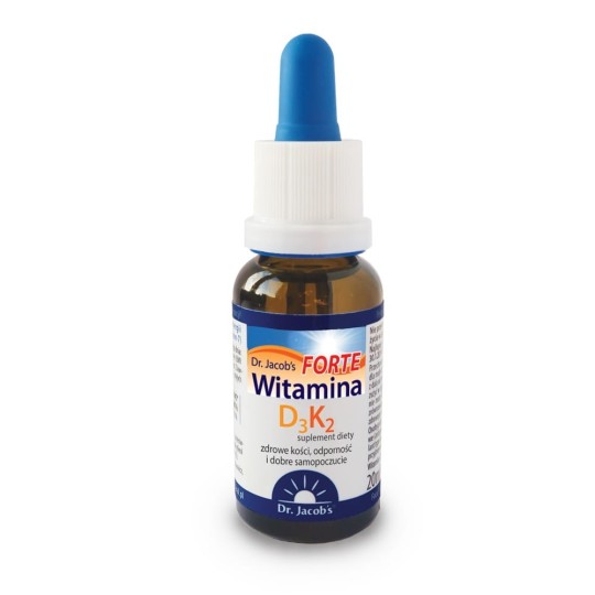 Witamina D3K2 FORTE od Dr. Jacob's | Suplement diety