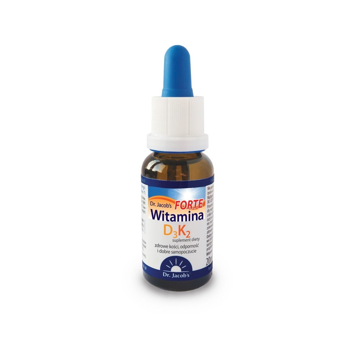 Witamina D3K2 FORTE od Dr. Jacob's | Suplement diety