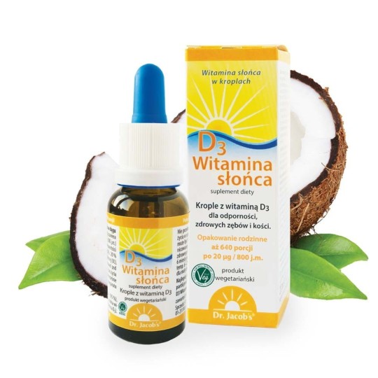 Witamina Słońca D3 od Dr. Jacob's | Suplement diety
