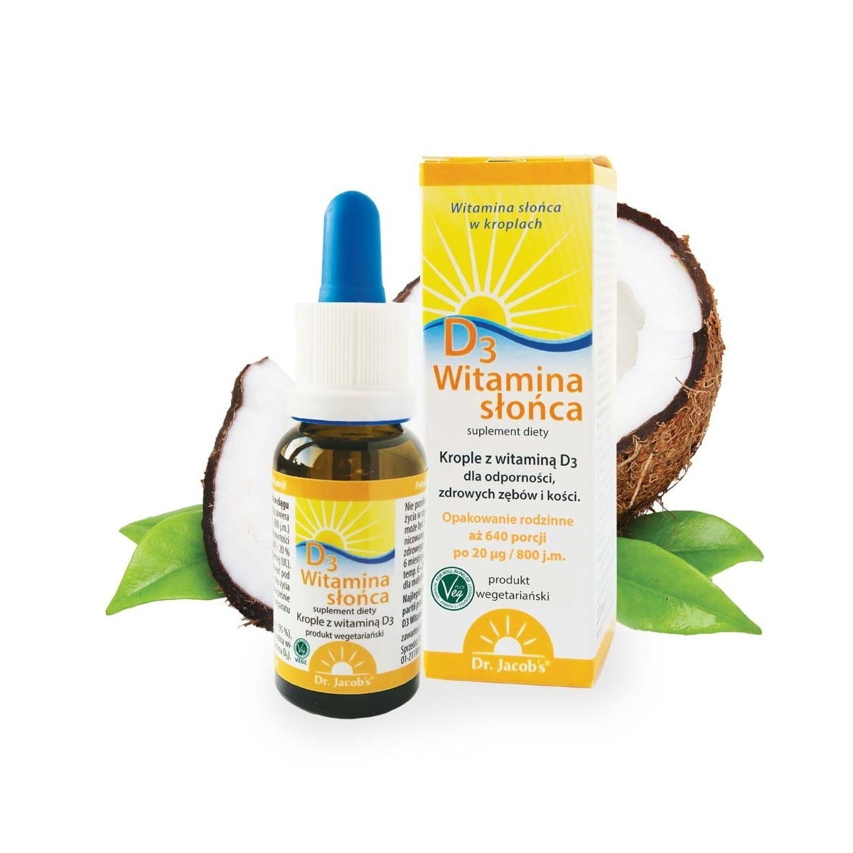 Witamina Słońca D3 od Dr. Jacob's | Suplement diety